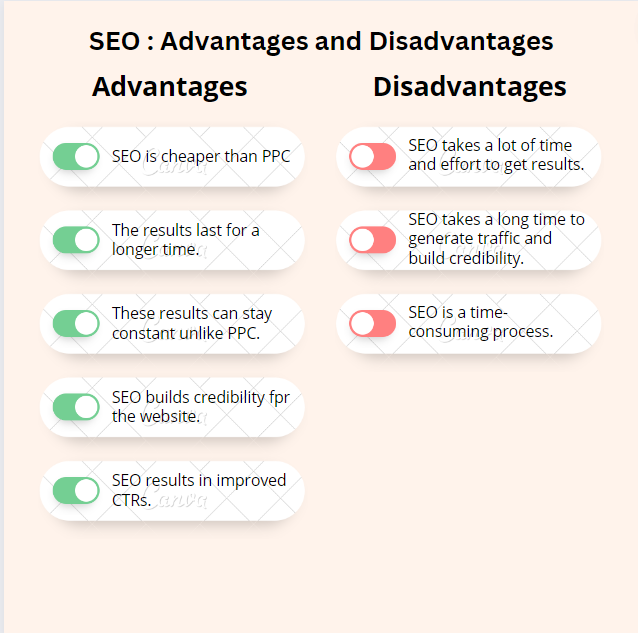 SEO: Advantages and Disadvantages